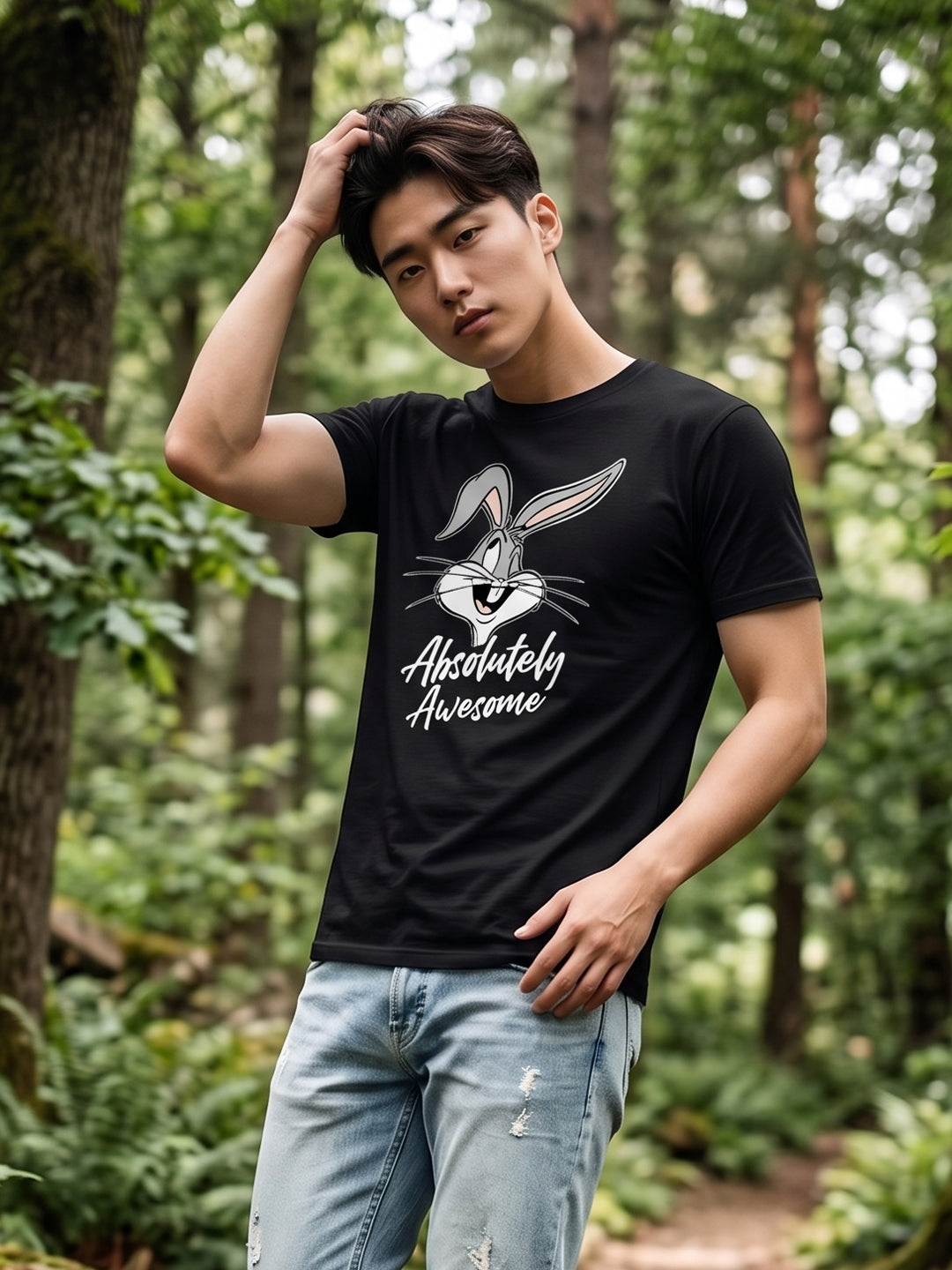 Greylongg Round Neck Disney Design printed T-Shirts.