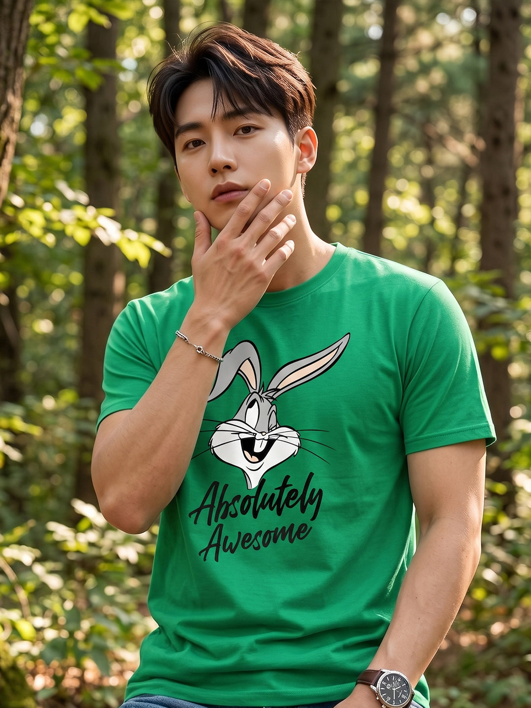 Greylongg Round Neck Disney Design printed T-Shirts.