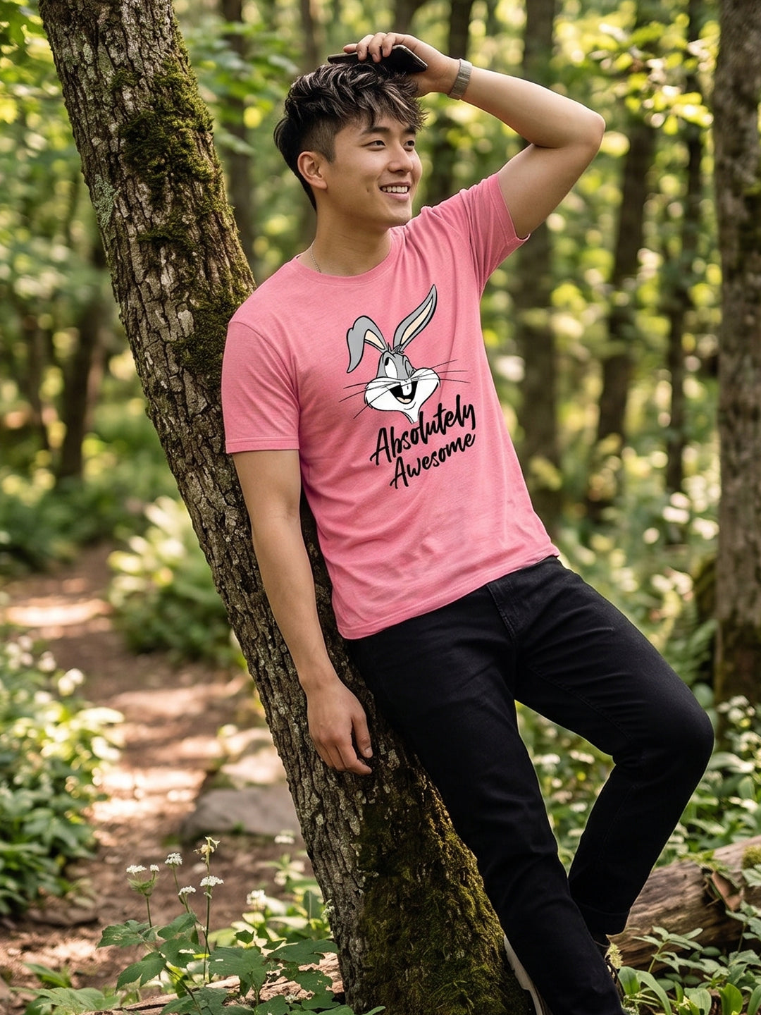 Greylongg Round Neck Disney Design printed T-Shirts.