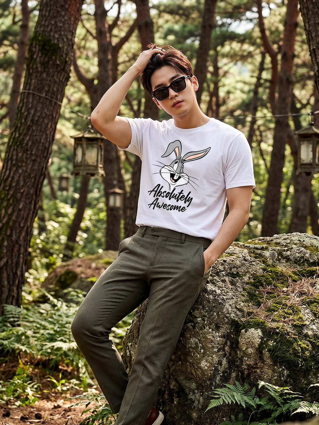 Greylongg Round Neck Disney Design printed T-Shirts.