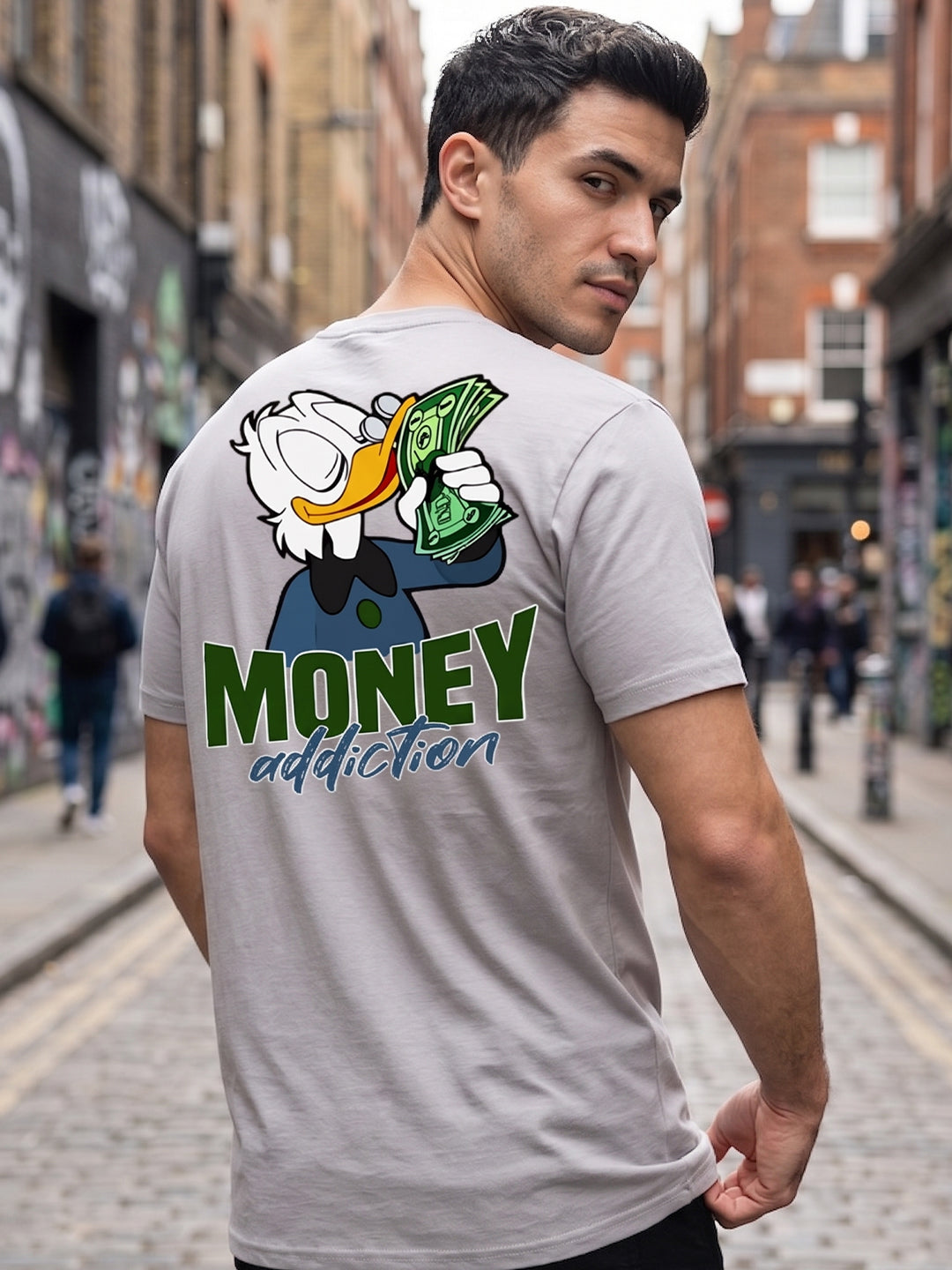 Greylongg Round Neck Disney Design printed T-Shirts.