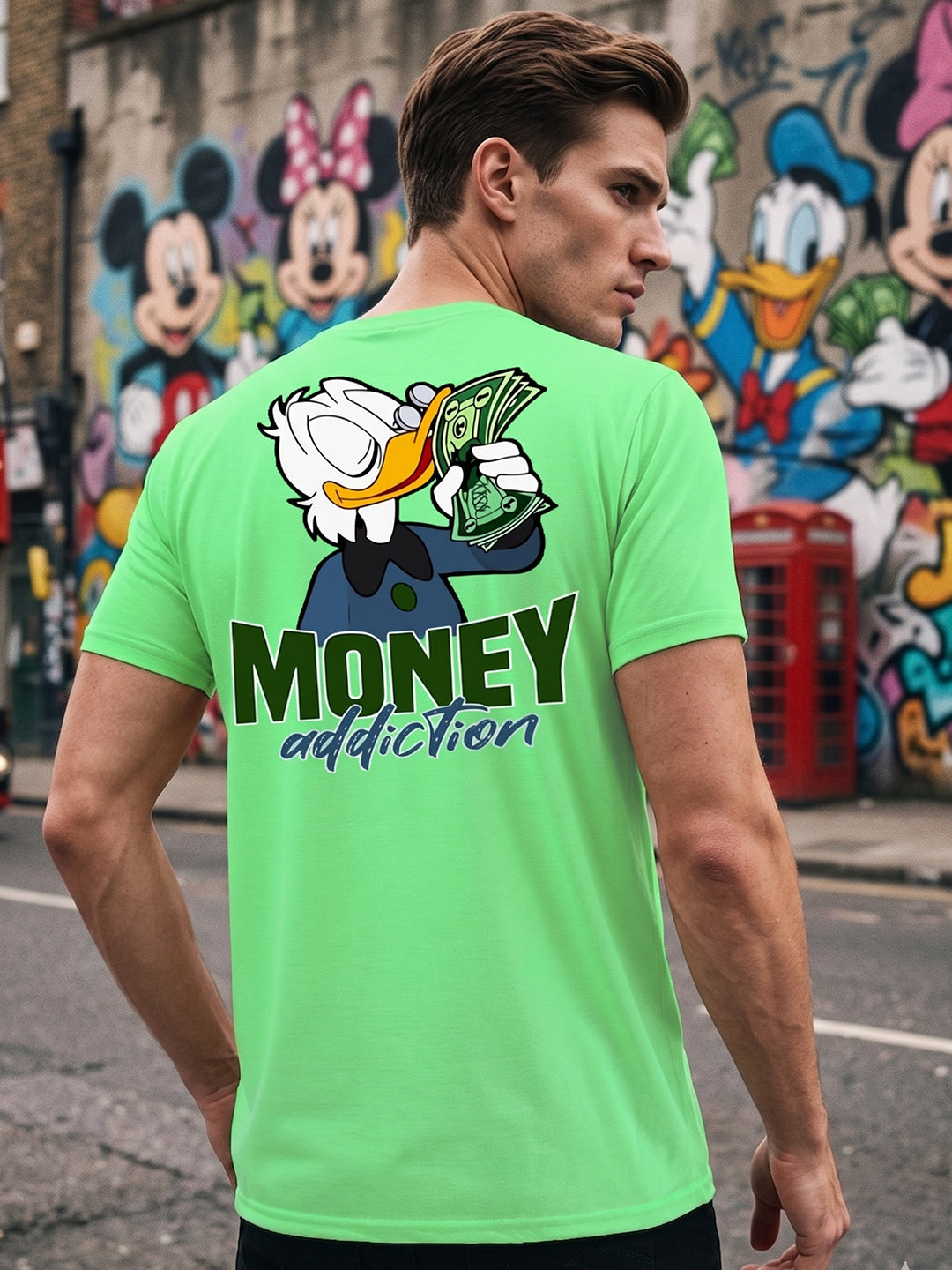 Greylongg Round Neck Disney Design printed T-Shirts.