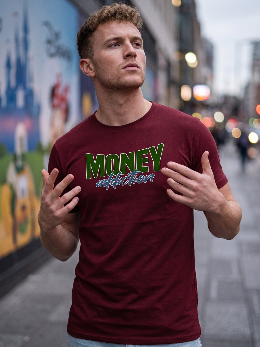 Greylongg Round Neck Disney Design printed T-Shirts.