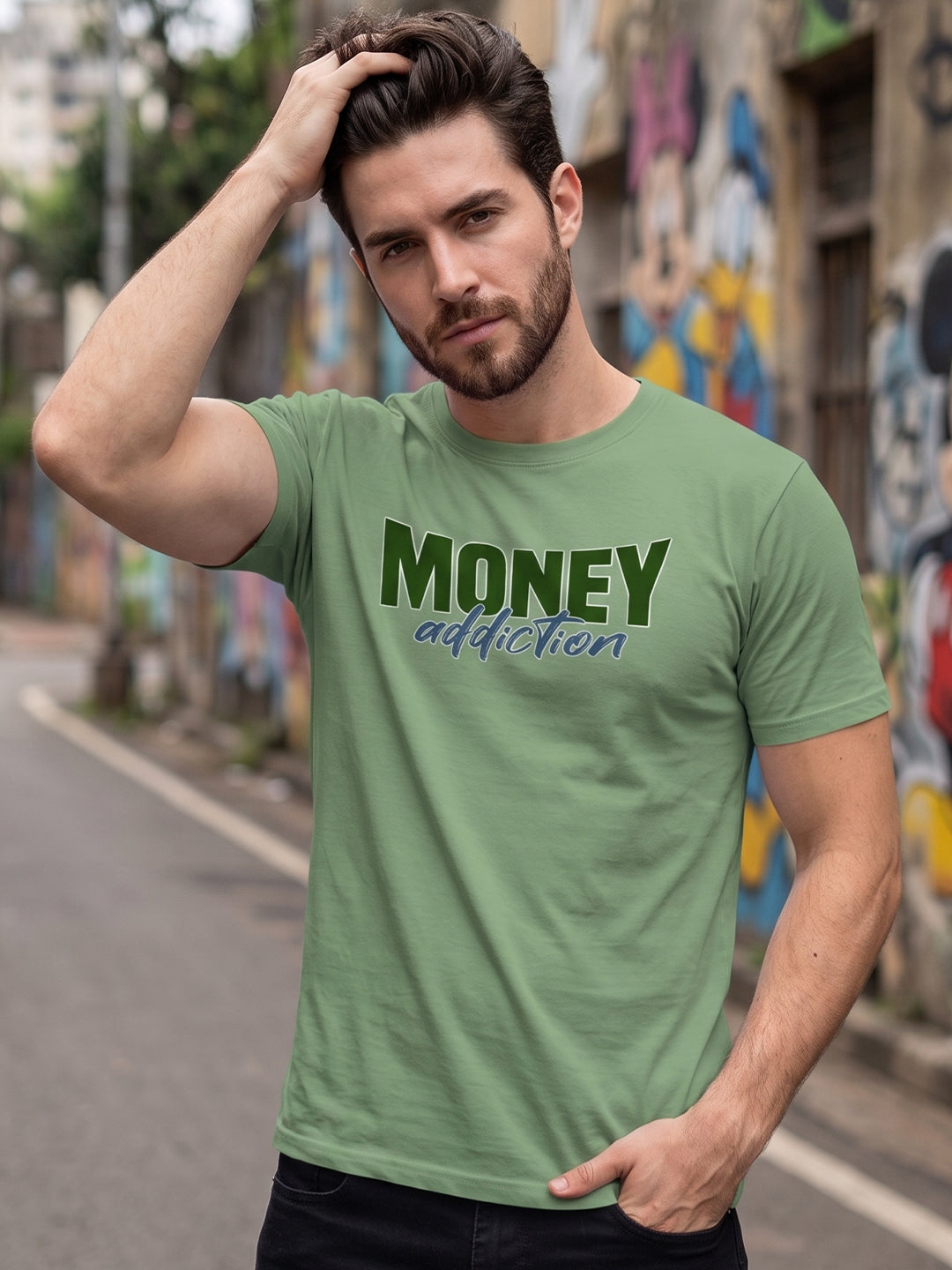 Greylongg Round Neck Disney Design printed T-Shirts.