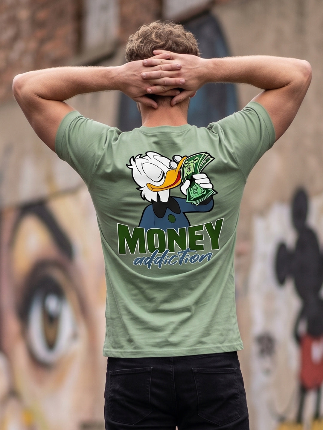 Greylongg Round Neck Disney Design printed T-Shirts.