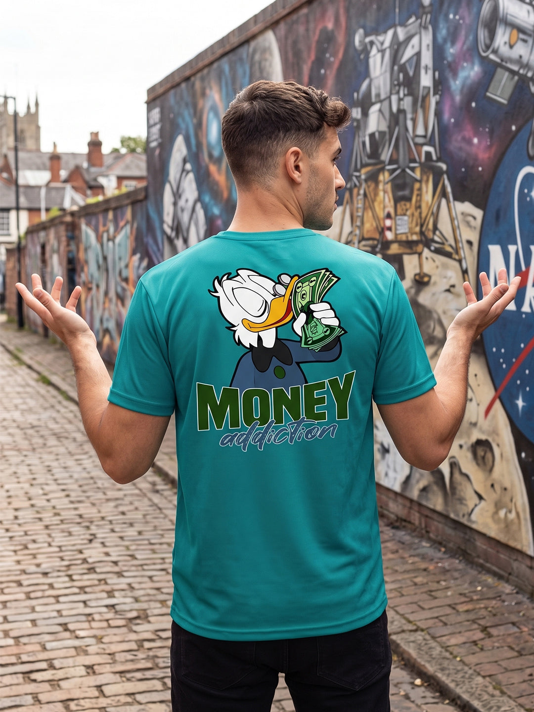 Greylongg Round Neck Disney Design printed T-Shirts.