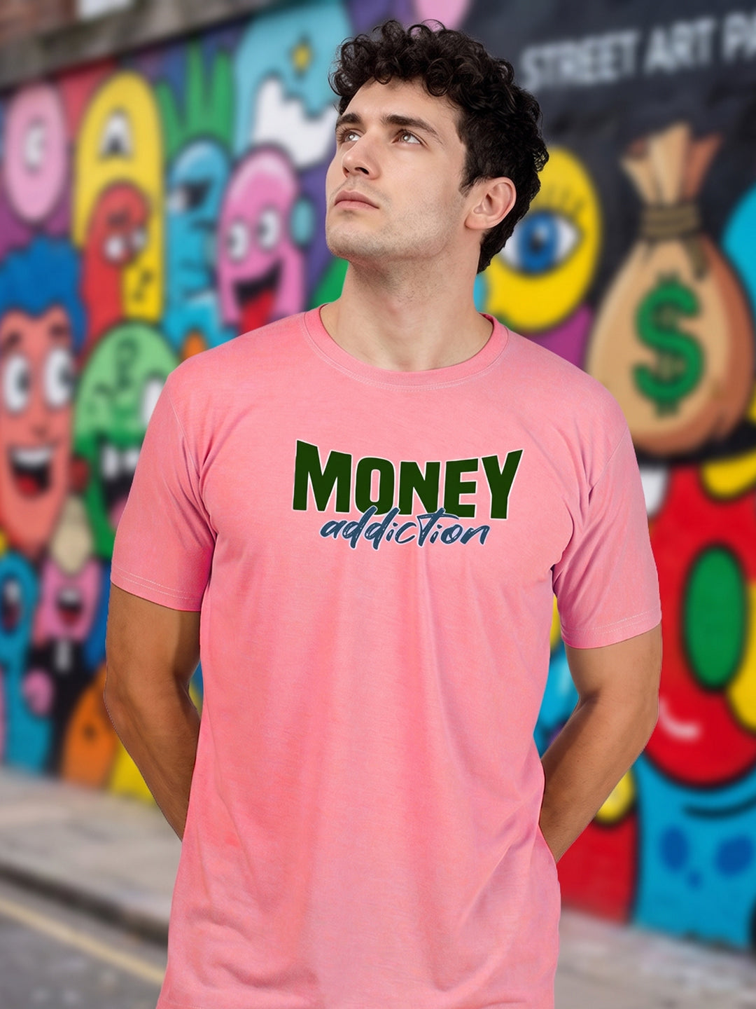 Greylongg Round Neck Disney Design printed T-Shirts.