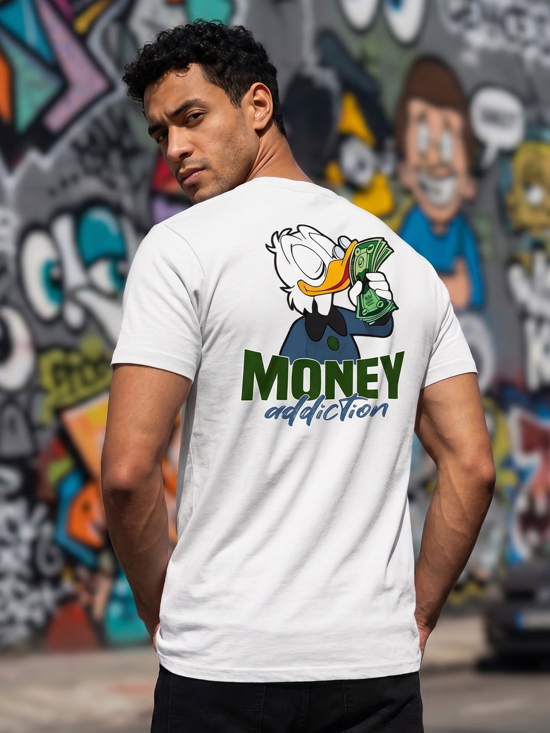 Greylongg Round Neck Disney Design printed T-Shirts.