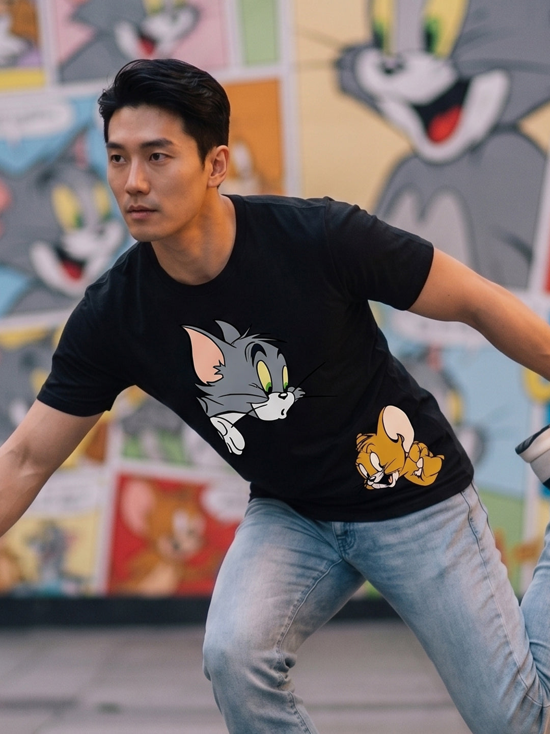Greylongg Round Neck Disney Design printed T-Shirts.