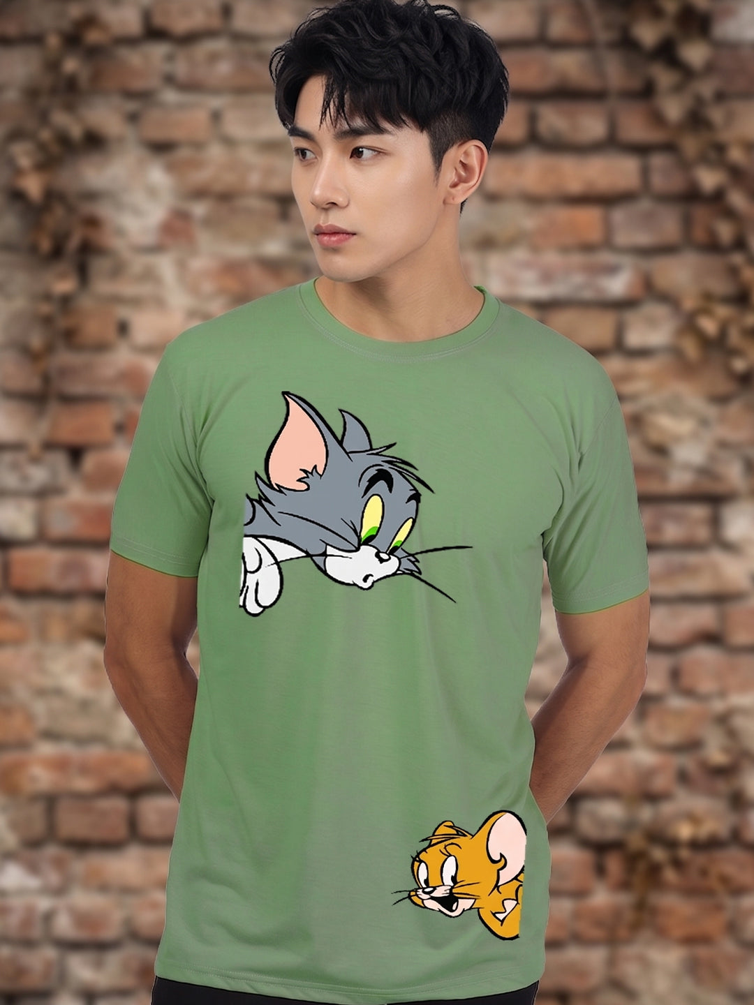Greylongg Round Neck Disney Design printed T-Shirts.