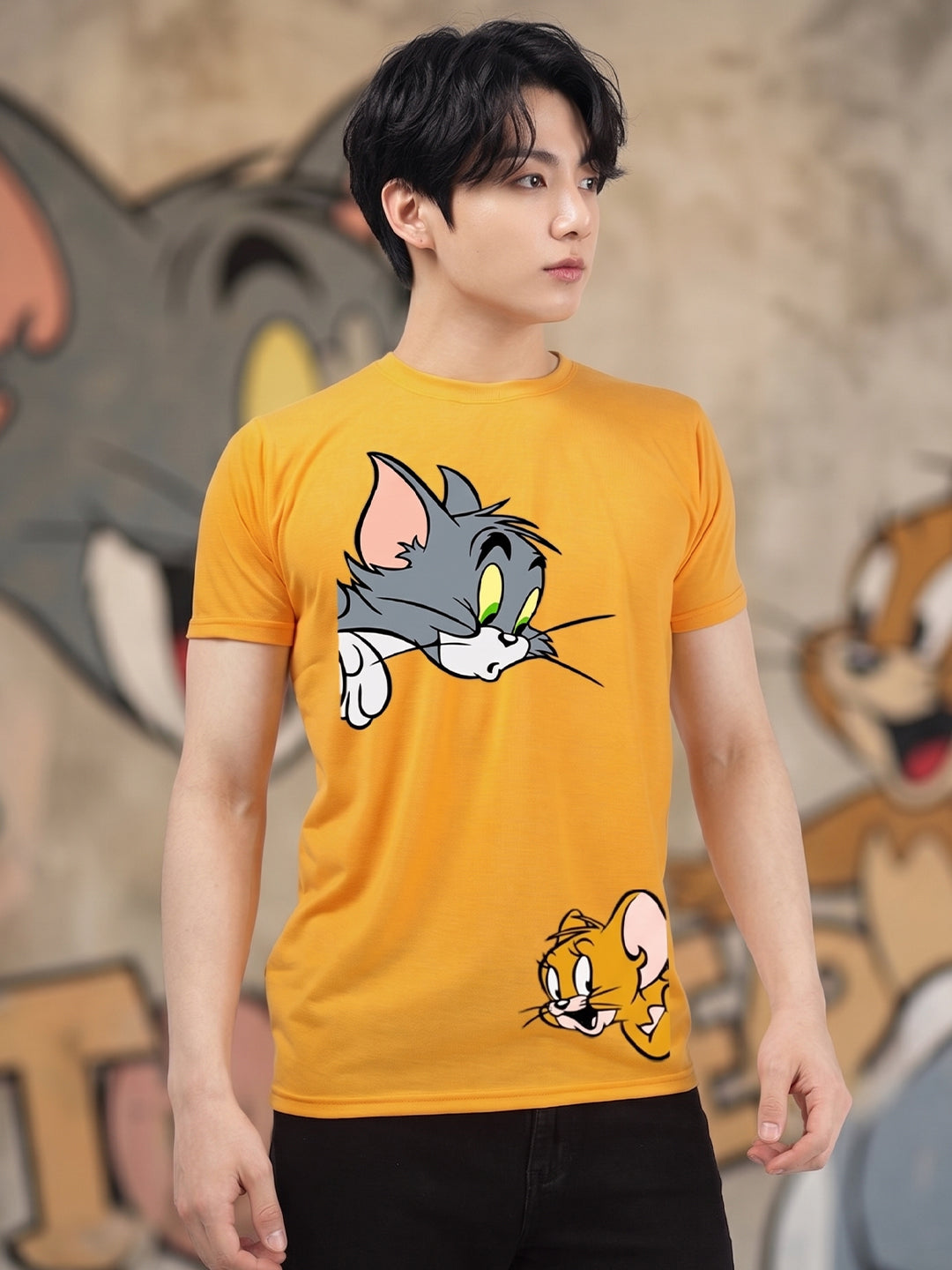Greylongg Round Neck Disney Design printed T-Shirts.