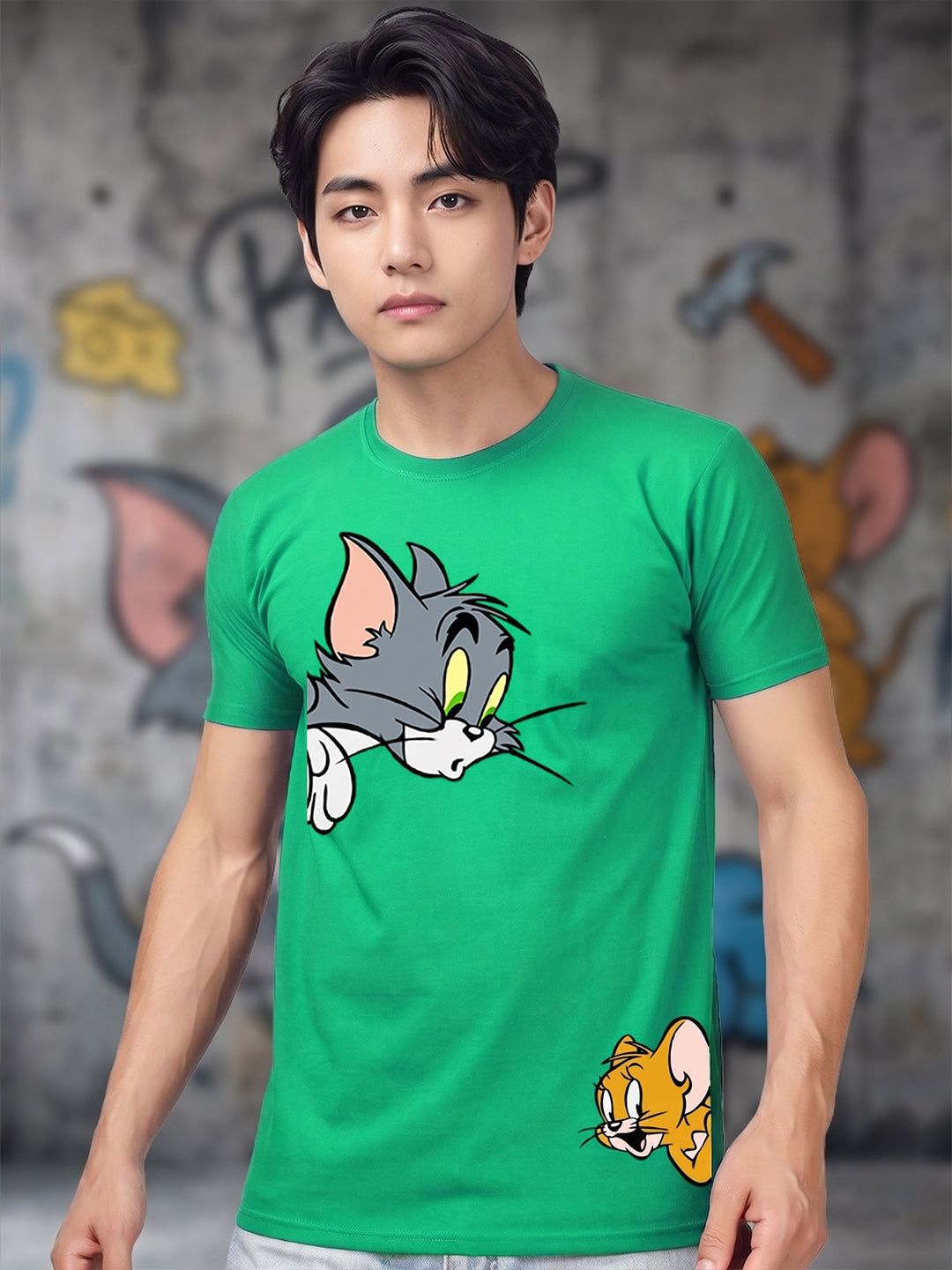 Greylongg Round Neck Disney Design printed T-Shirts.
