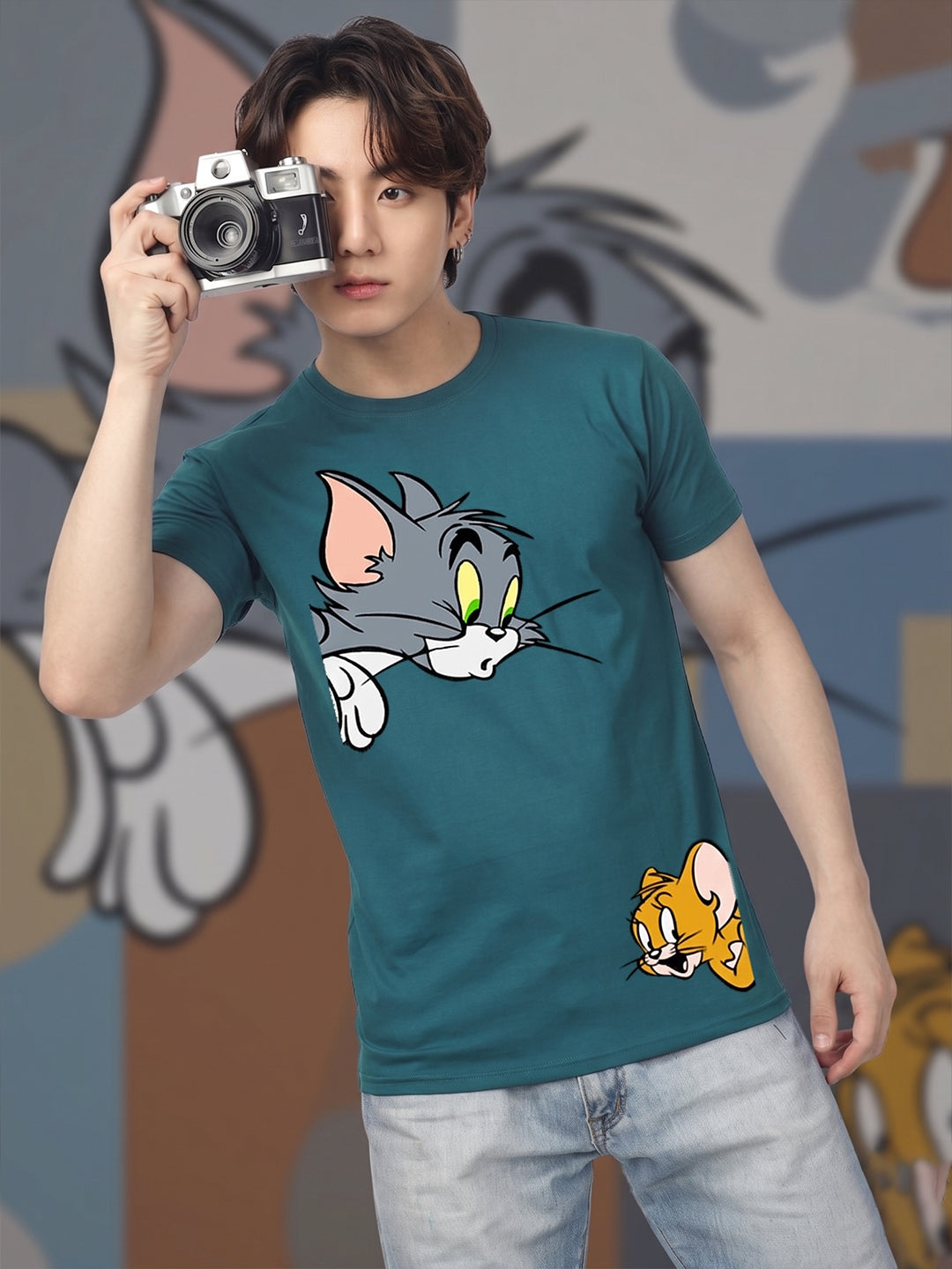 Greylongg Round Neck Disney Design printed T-Shirts.