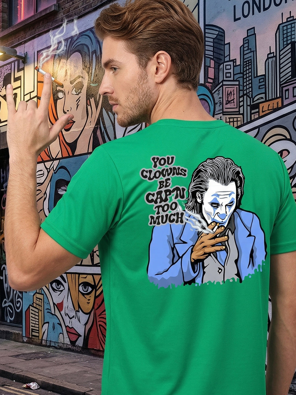 Greylongg Round Neck Street Style Design T-shirts