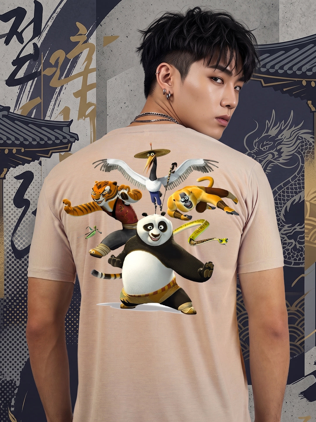 Greylongg Round Neck Disney Design printed T-Shirts.