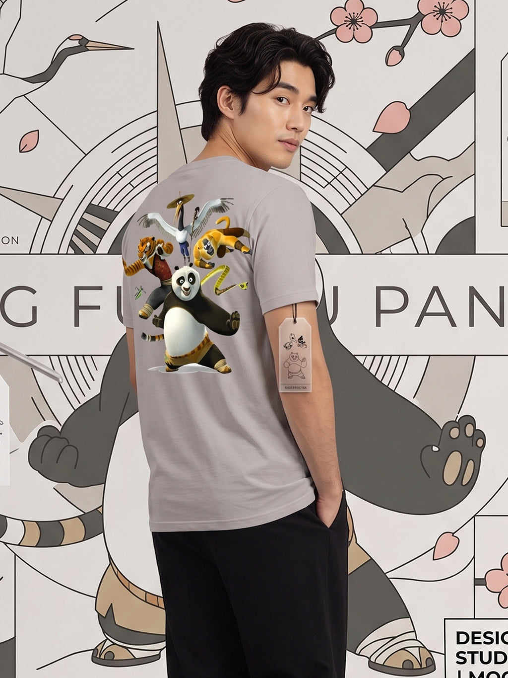 Greylongg Round Neck Disney Design printed T-Shirts.