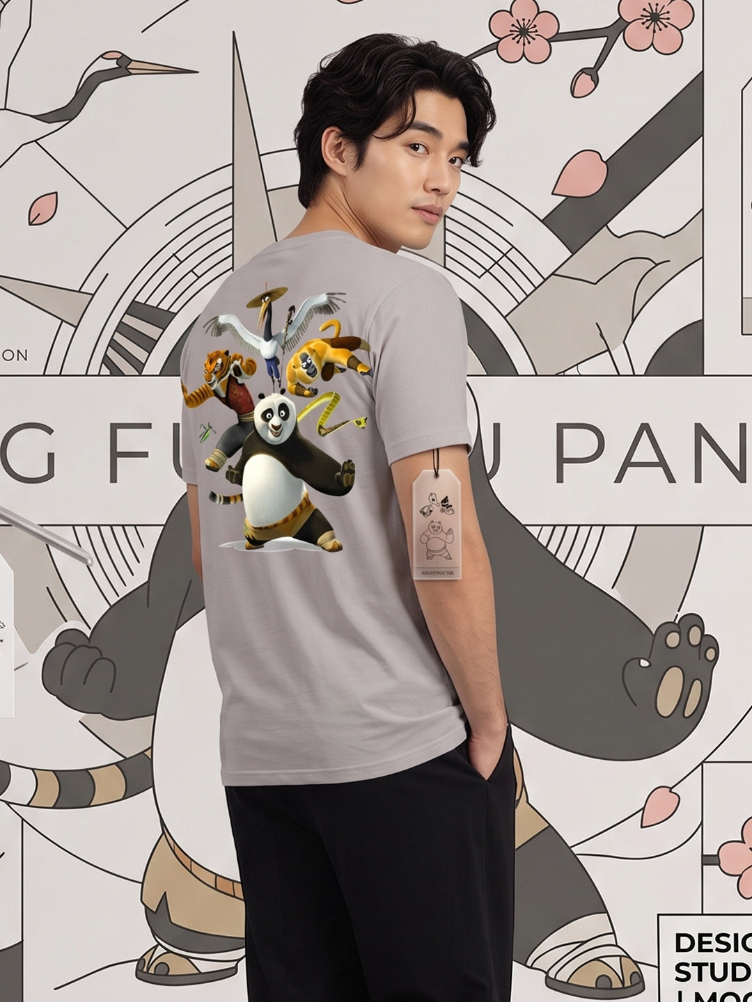 Greylongg Round Neck Disney Design printed T-Shirts.