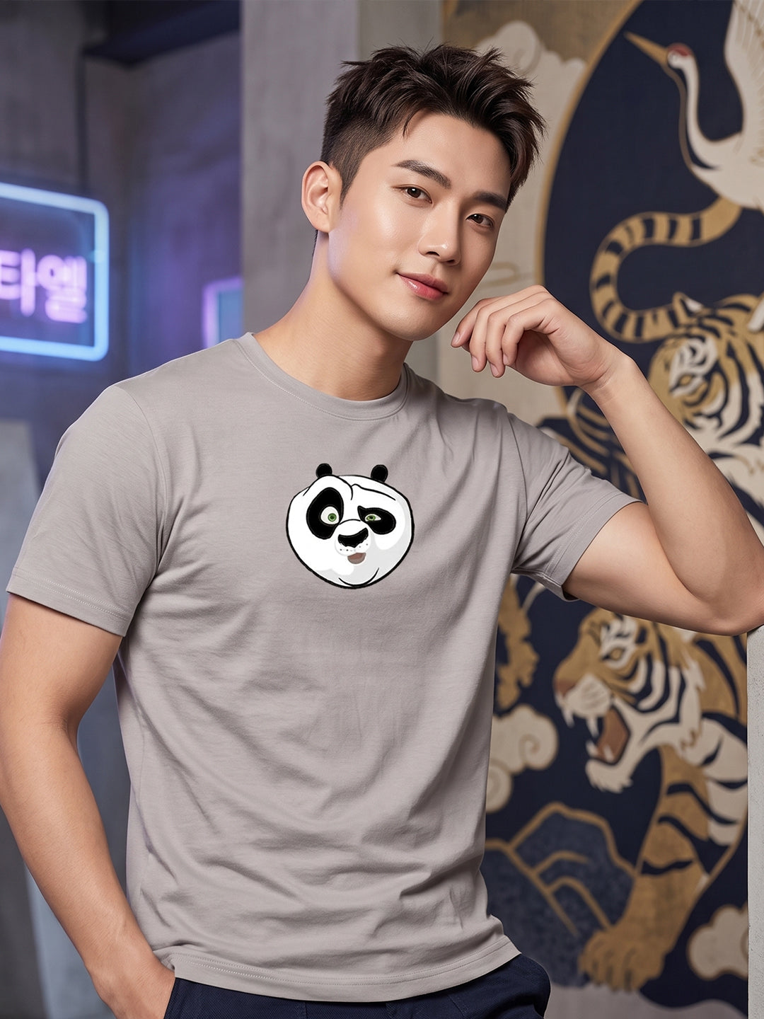 Greylongg Round Neck Disney Design printed T-Shirts.
