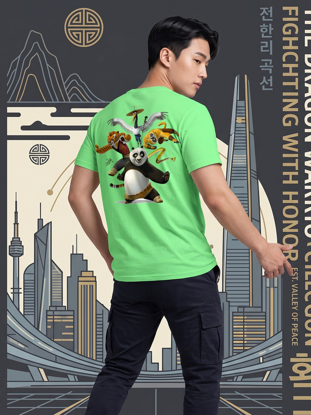 Greylongg Round Neck Disney Design printed T-Shirts.
