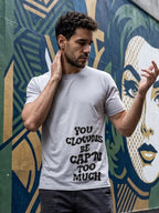 Greylongg Round Neck Street Style Design T-shirts