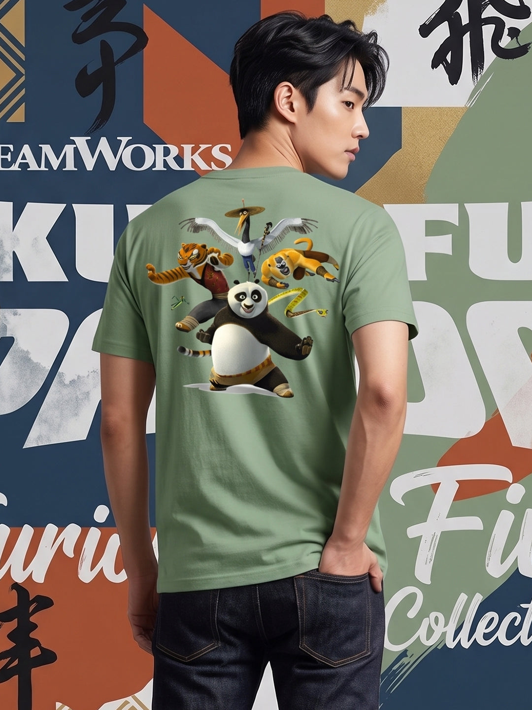 Greylongg Round Neck Disney Design printed T-Shirts.