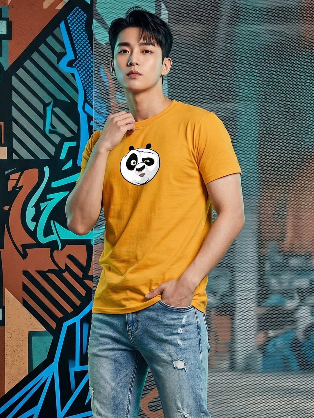 Greylongg Round Neck Disney Design printed T-Shirts.