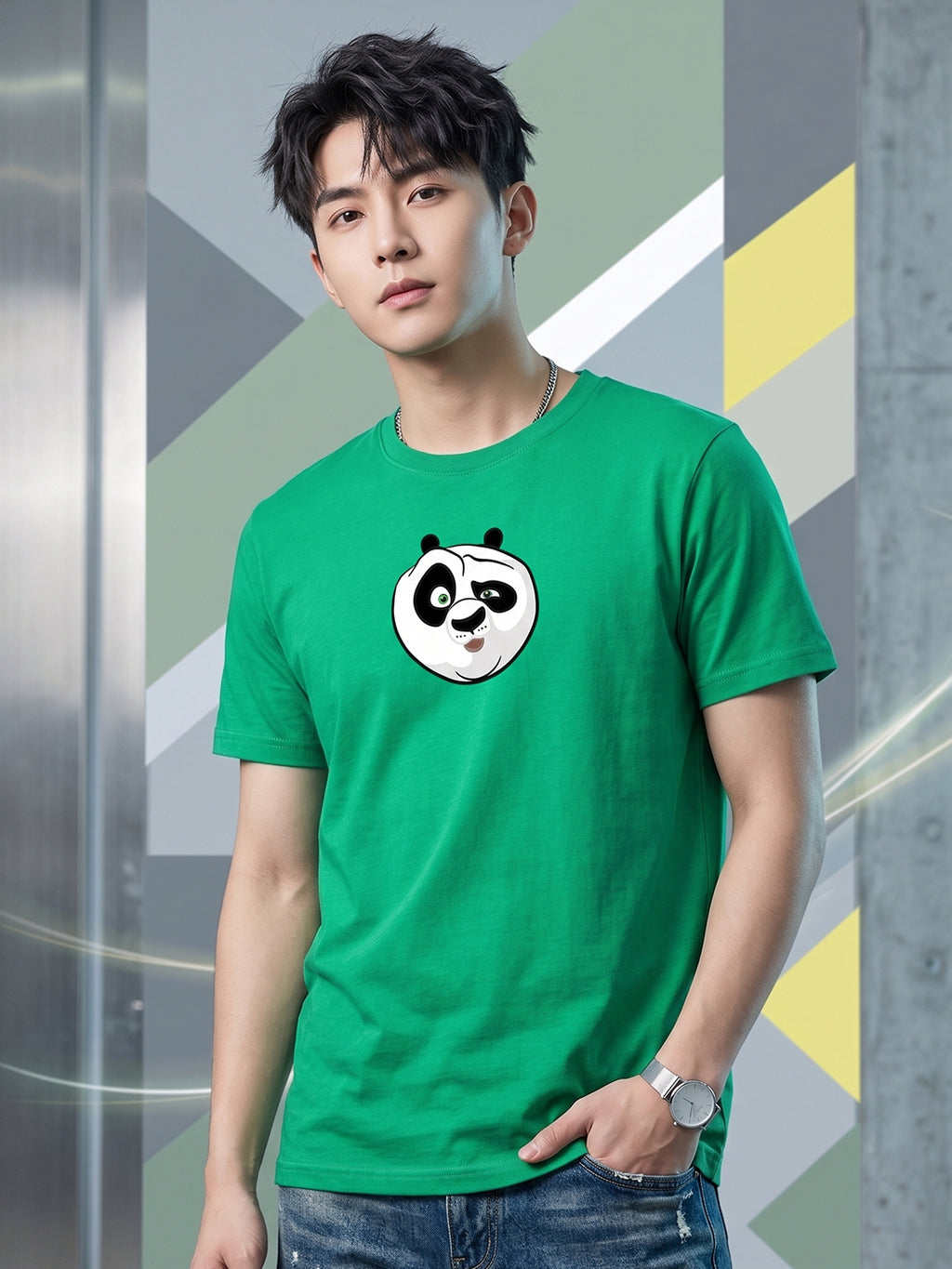 Greylongg Round Neck Disney Design printed T-Shirts.