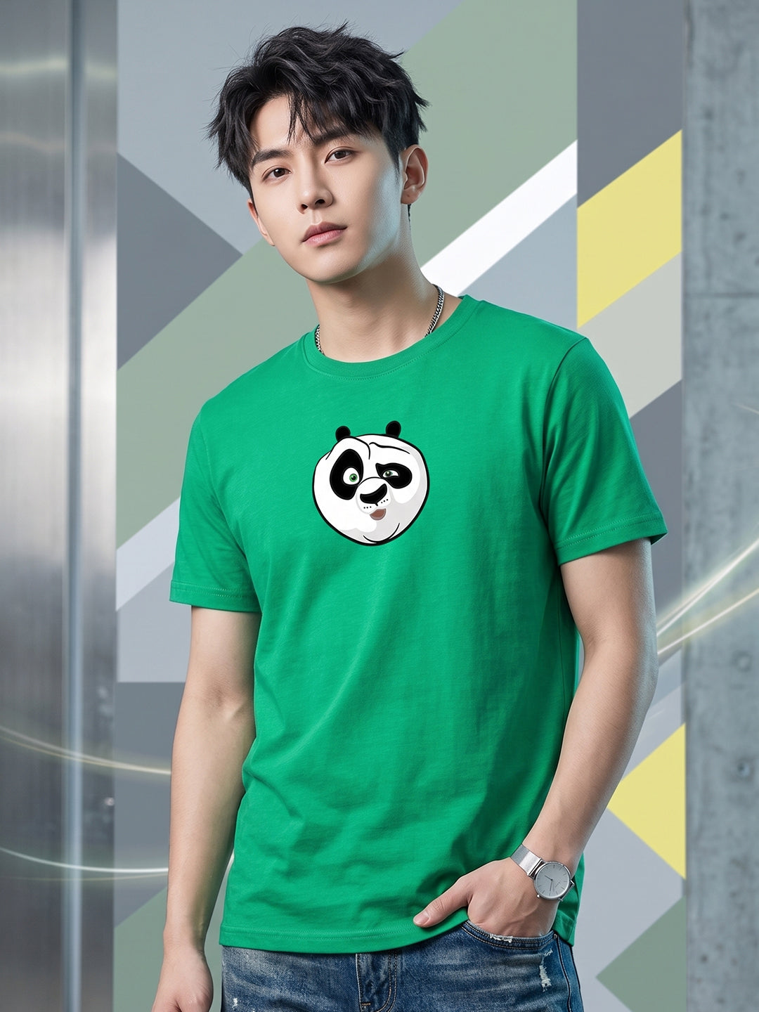Greylongg Round Neck Disney Design printed T-Shirts.