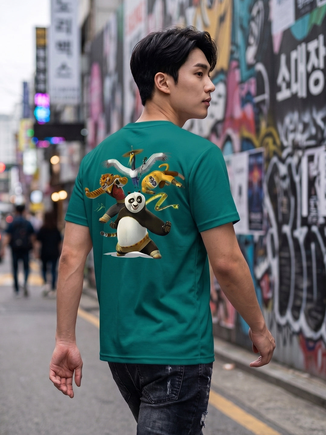 Greylongg Round Neck Disney Design printed T-Shirts.