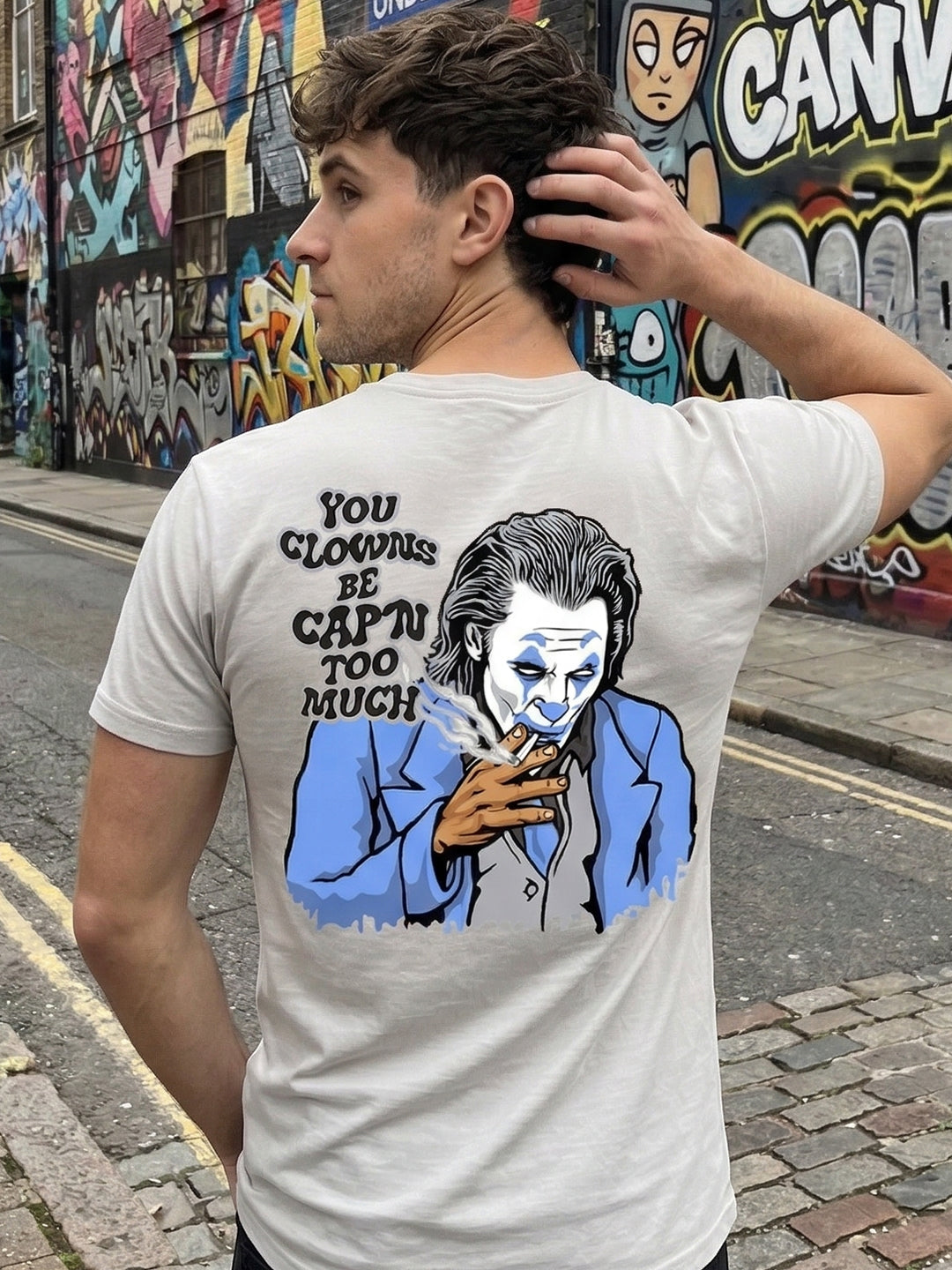 Greylongg Round Neck Street Style Design T-shirts
