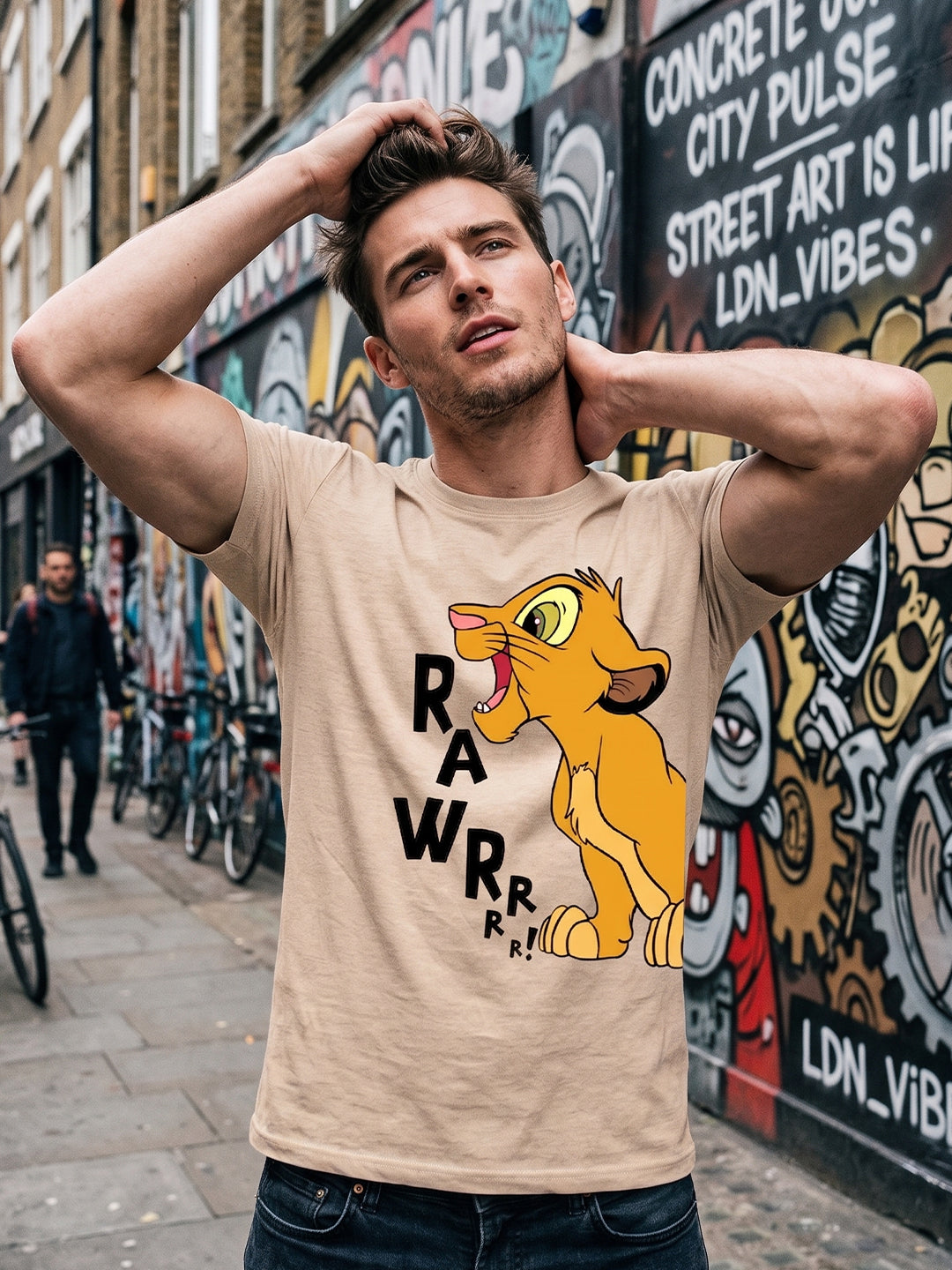 Greylongg Round Neck Disney Design printed T-Shirts.