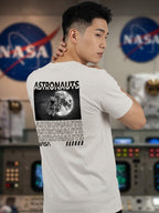 Greylongg Round Neck Nasa Astronauts Design  printed T-shirts