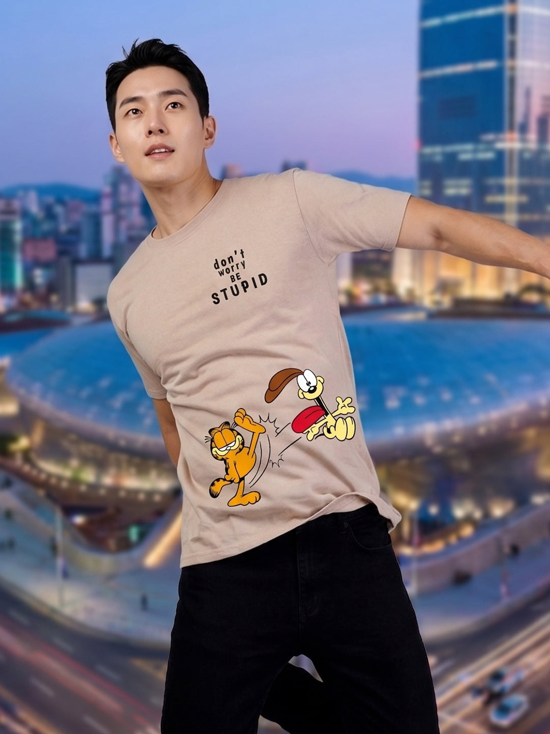 Greylongg Round Neck Disney Design printed T-Shirts.