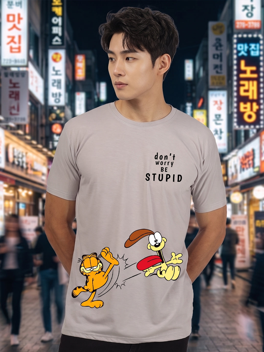 Greylongg Round Neck Disney Design printed T-Shirts.