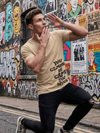 Greylongg Round Neck Street Style Design T-shirts