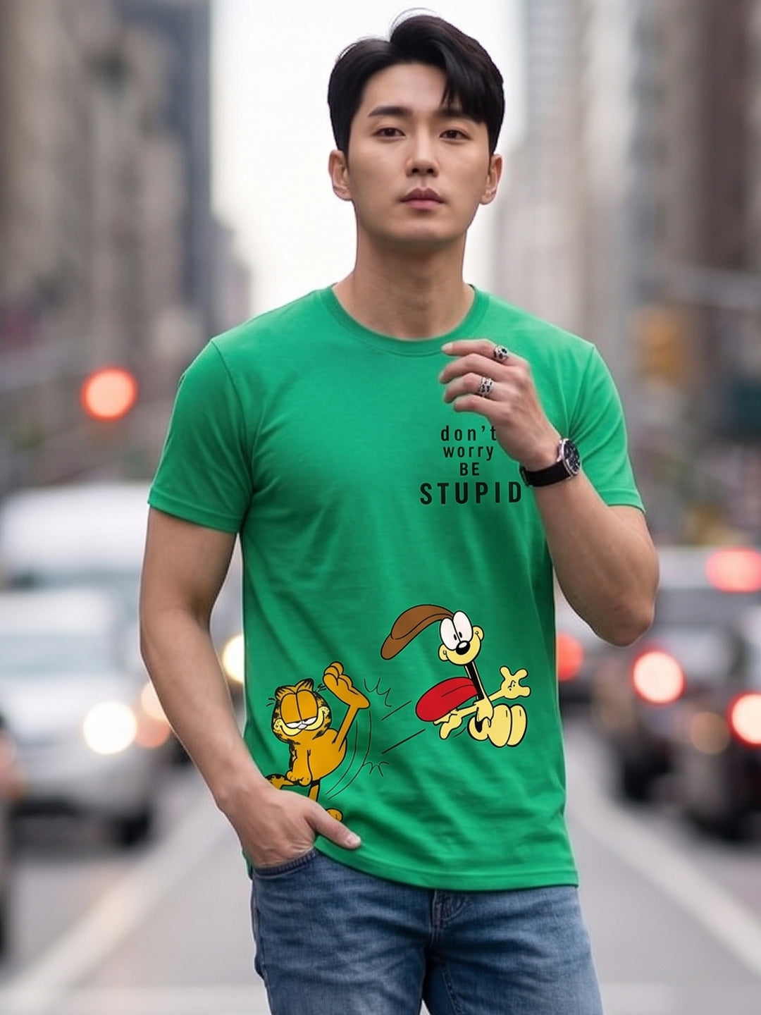 Greylongg Round Neck Disney Design printed T-Shirts.