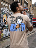 Greylongg Round Neck Street Style Design T-shirts