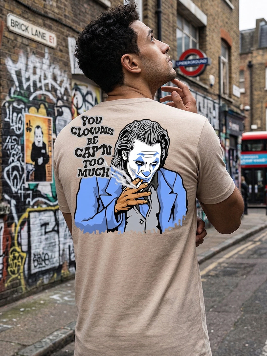 Greylongg Round Neck Street Style Design T-shirts