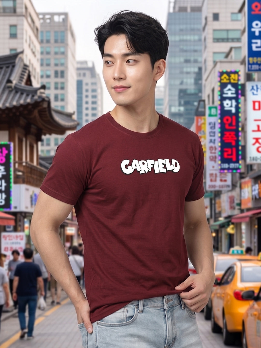 Greylongg Round Neck Disney Design printed T-Shirts.