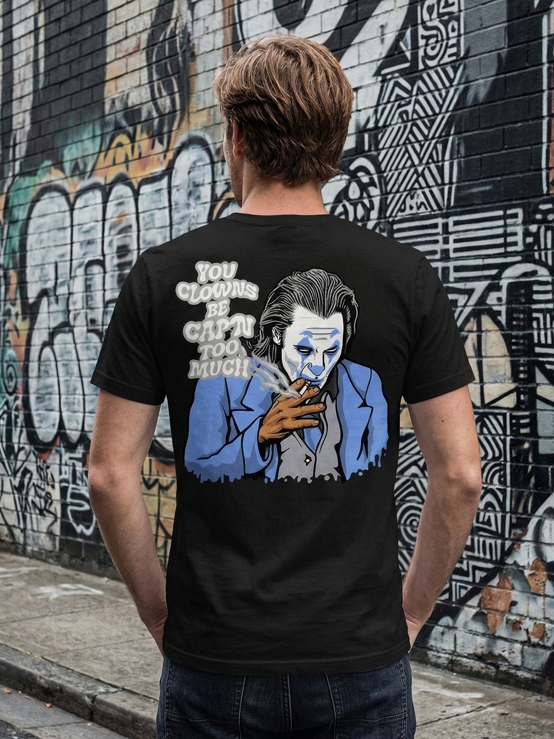 Greylongg Round Neck Street Style Design T-shirts