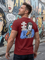 Greylongg Round Neck Street Style Design T-shirts
