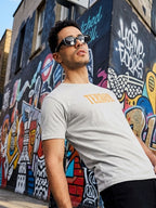 Greylongg Round Neck Terror Design  printed T-shirts