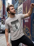 Greylongg Round Neck Space Design printed T-shirts