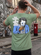 Greylongg Round Neck Street Style Design T-shirts