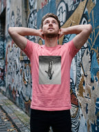 Greylongg Round Neck Space Design printed T-shirts