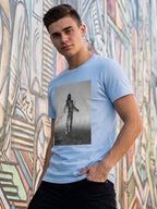 Greylongg Round Neck Space Design printed T-shirts