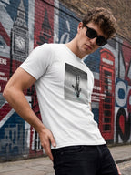 Greylongg Round Neck Space Design printed T-shirts