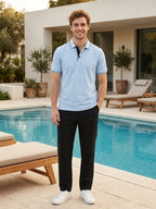 DFNK R-Pet Check Button Polo T-Shirt.
