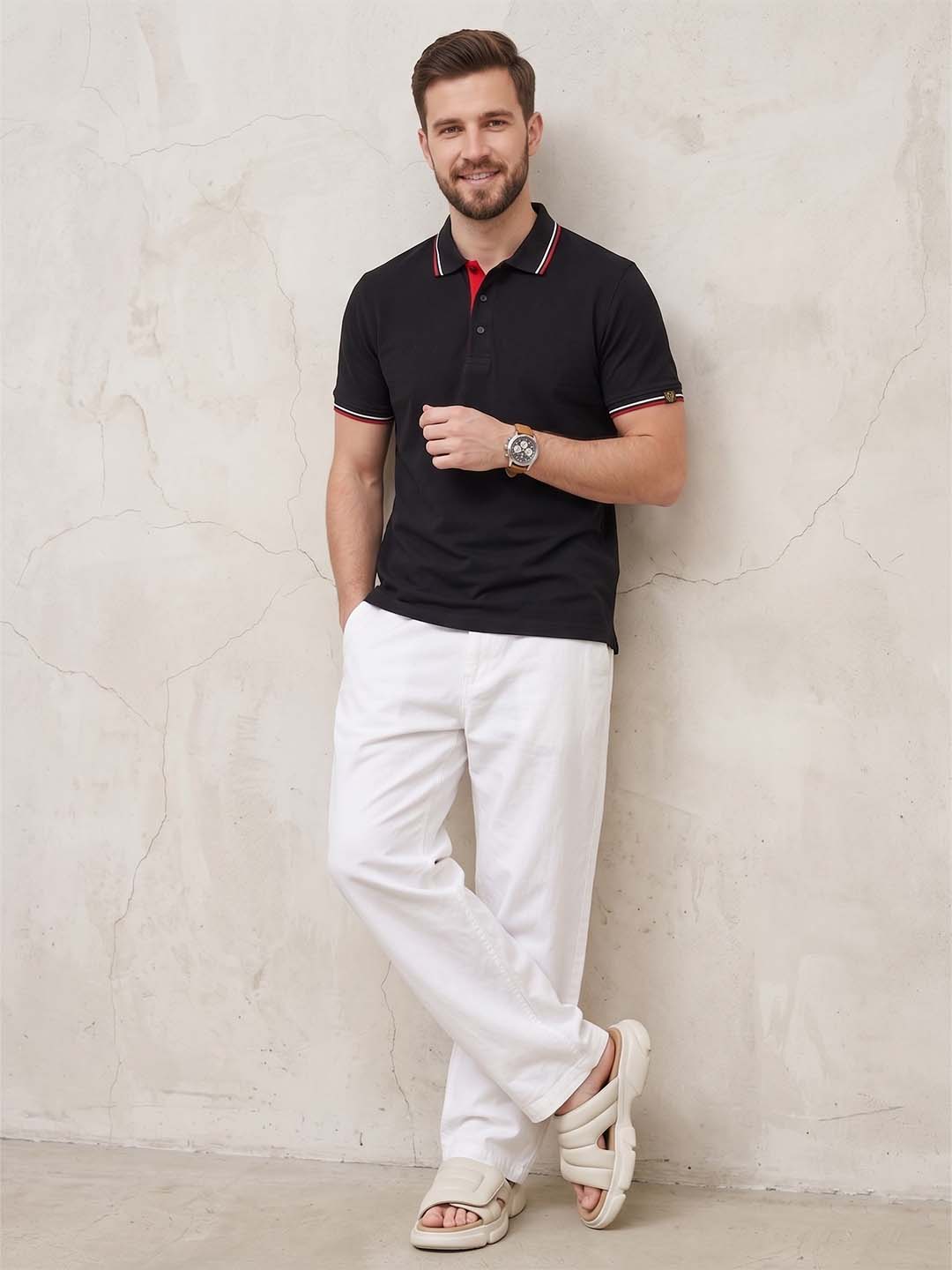DFNK R-Pet Dubble Tip Polo T-Shirt.