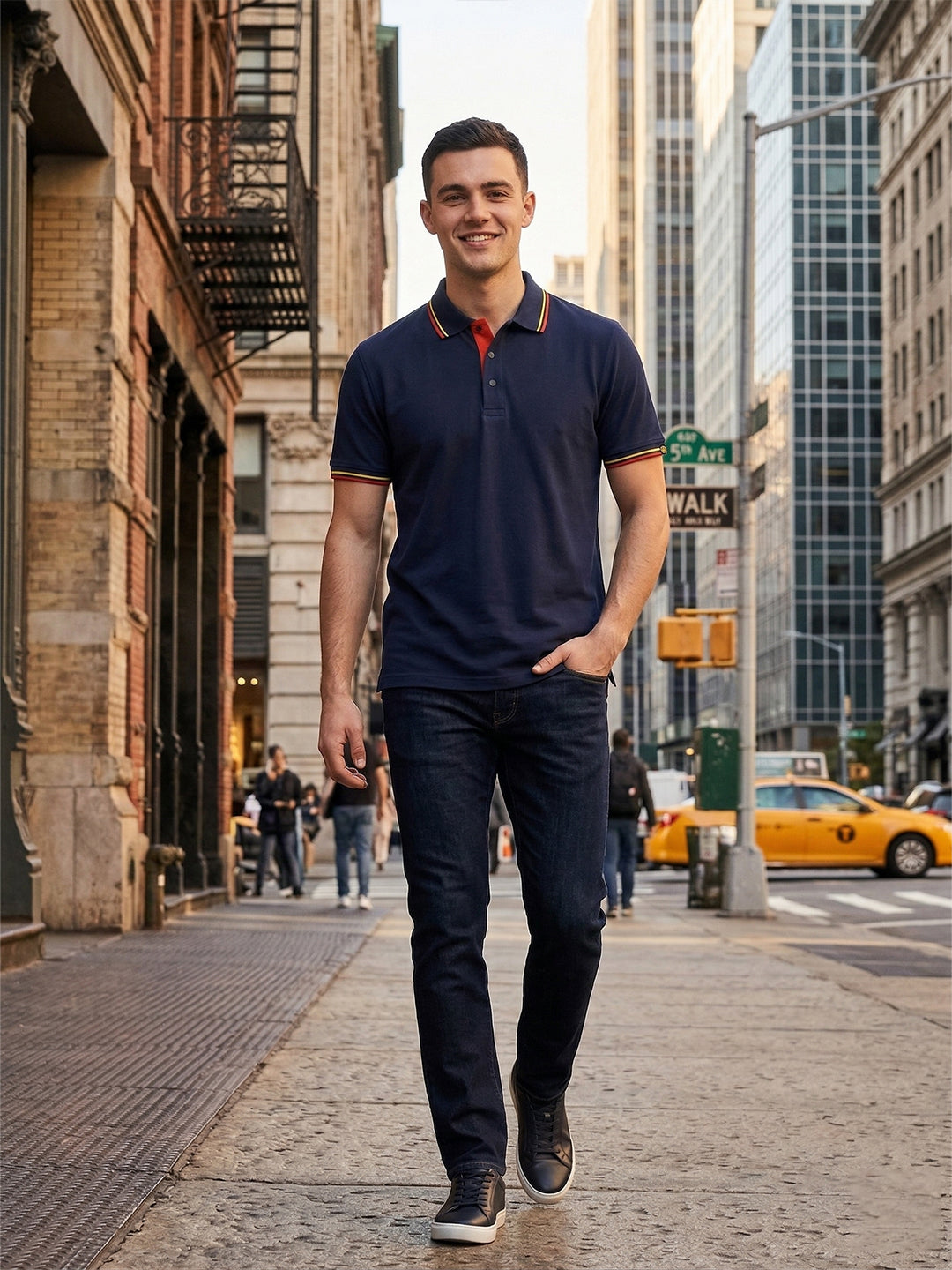 DFNK R-Pet Dubble Tip Polo T-Shirt.